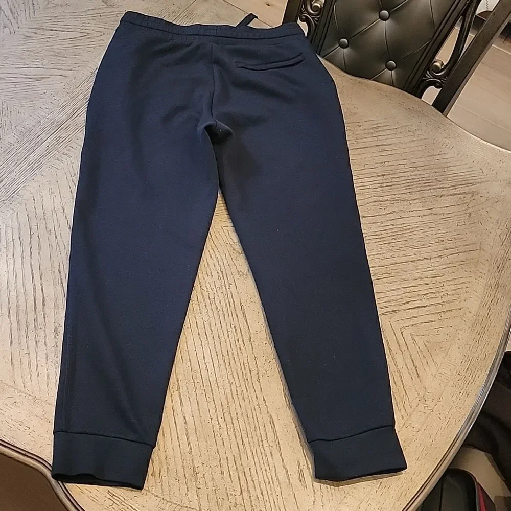 Mens Black jogger pants size M side zip pockets